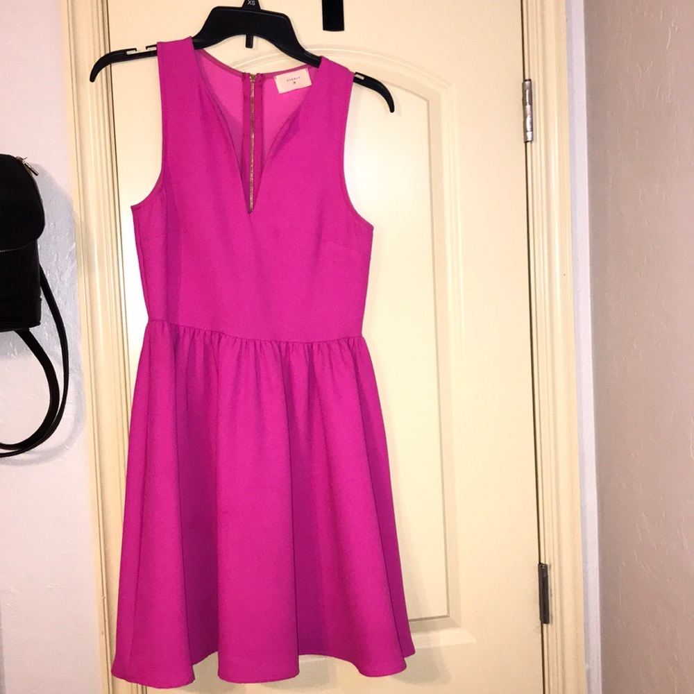 hot pink formal dress